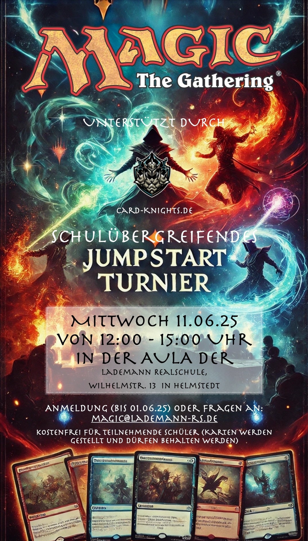 Lademann Realschule lädt zum großen Magic: The Gathering Jumpstart-Turnier ein!