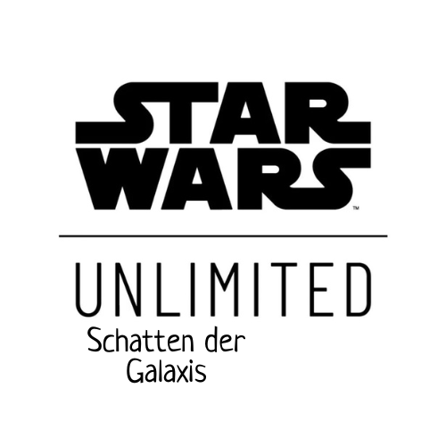 Box des Sets Star Wars Unlimited – Schatten der Galaxis mit düsterem Design. Das Cover zeigt einen dunklen Sith-Lord mit gezündetem Lichtschwert vor einem Sternenhintergrund.
