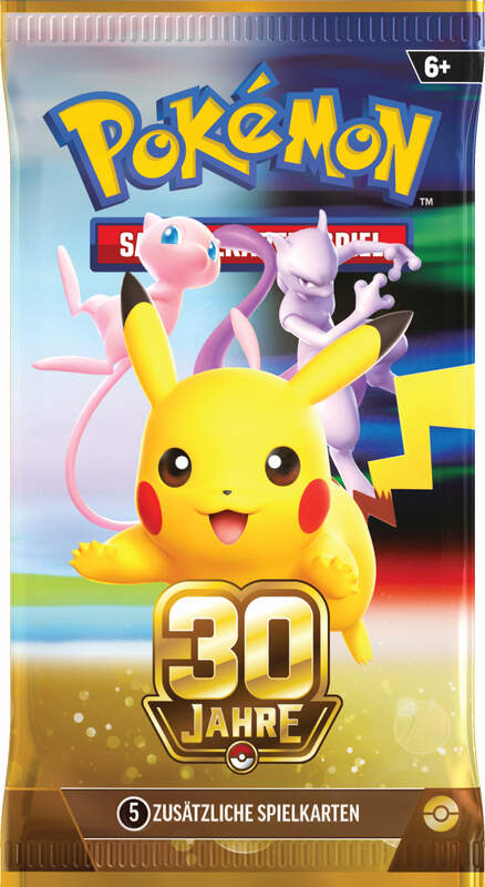 Pokémon 30 Jahre Tech-Sticker-Kollektion mit holografischer Promokarte von Lucario oder Alola-Kokowei, passendem Tech-Stickerbogen und drei Boosterpacks der Pokémon-Sammelkartenspiel-Erweiterung 30 Jahre