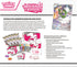 Produktbild der Pokémon Top-Trainer-Box Weiß – Weiße Flammen (KP10.5) mit Boreos-Promokarte, Boosterpacks, Kartenhüllen und Turnierzubehör im eleganten weißen Design. Bildbeschriftung hinten