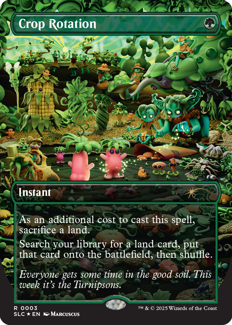 Secret Lair Countdown Kit – 26 einzeln verpackte Premium-MTG-Karten von A bis Z wie Urza’s Saga, Sol Ring und Demonic Consultation. Crop Rotation