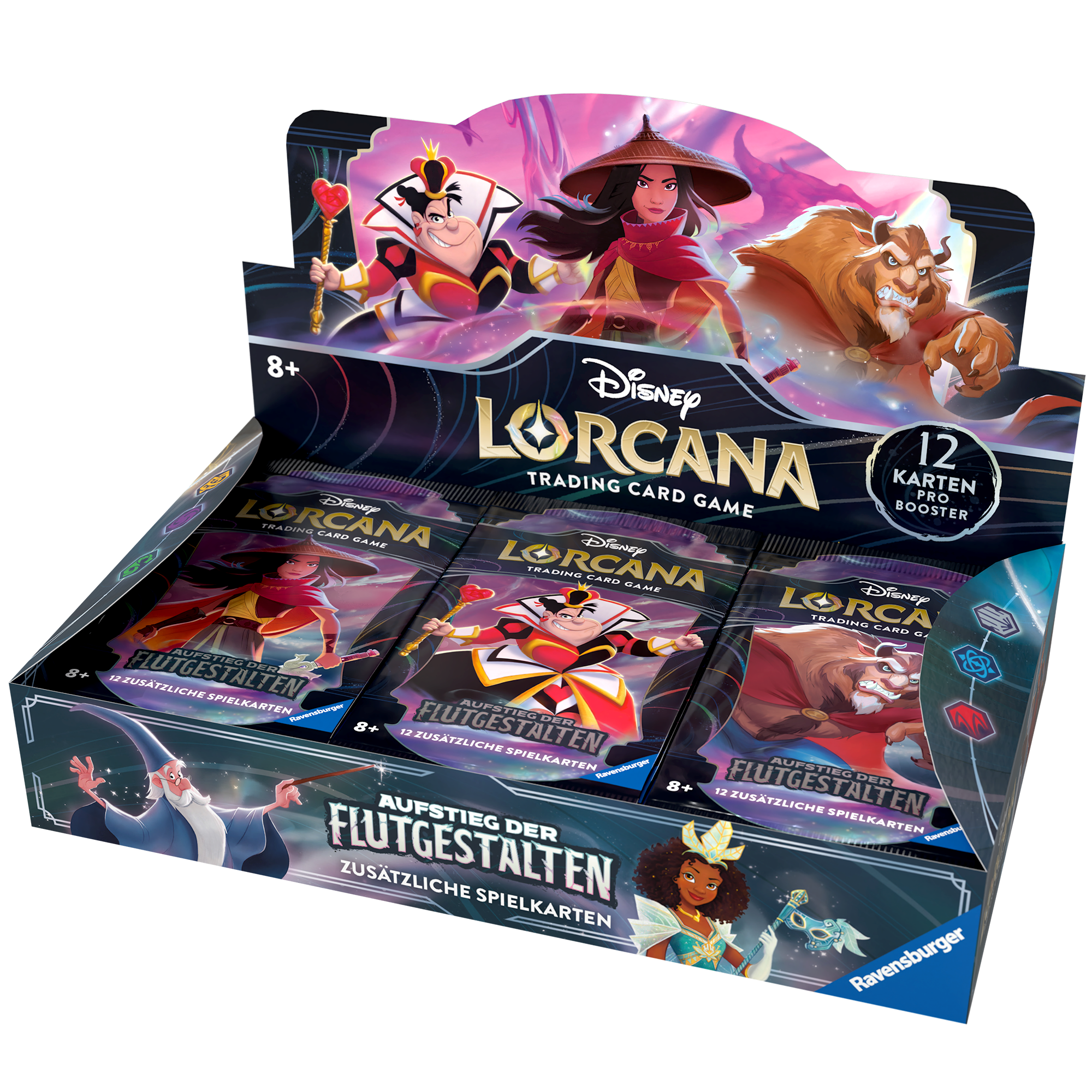 Disney Lorcana: Aufstieg der Flutgestalten - Display mit 24 Booster Packs (DE)
