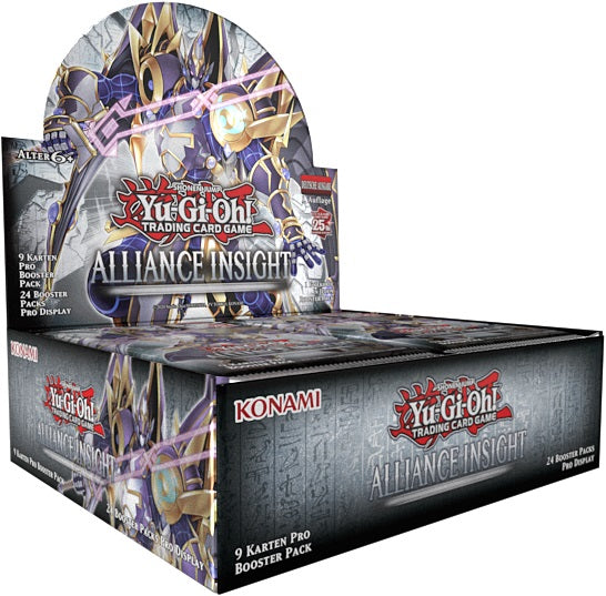 Yu-Gi-Oh! Alliance Insight Booster-Display Deutsch – 24 Packs mit Chance auf Quarter Century Secret Rares