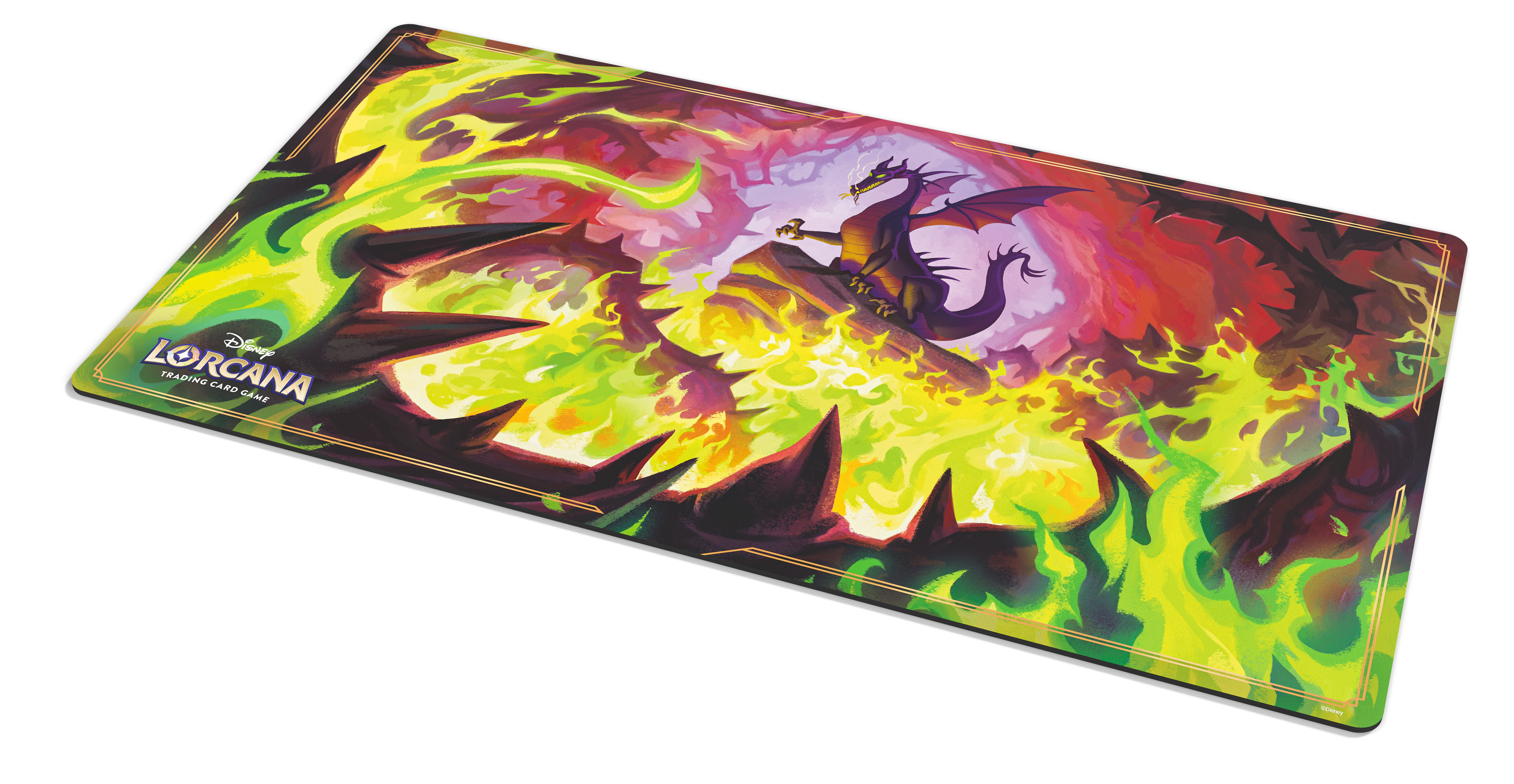 Disney Lorcana: Winterzauber - Spielmatte Drachenfeuer