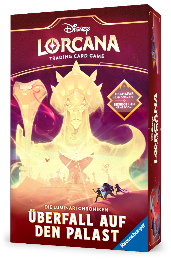 Disney Lorcana – Die Luminari Chroniken: Überfall auf den Palast – Spielbox Vorderseite
