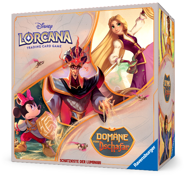 „Disney Lorcana Schatzkiste der Luminari – Aufbewahrungsbox mit Boostern und Zubehör“