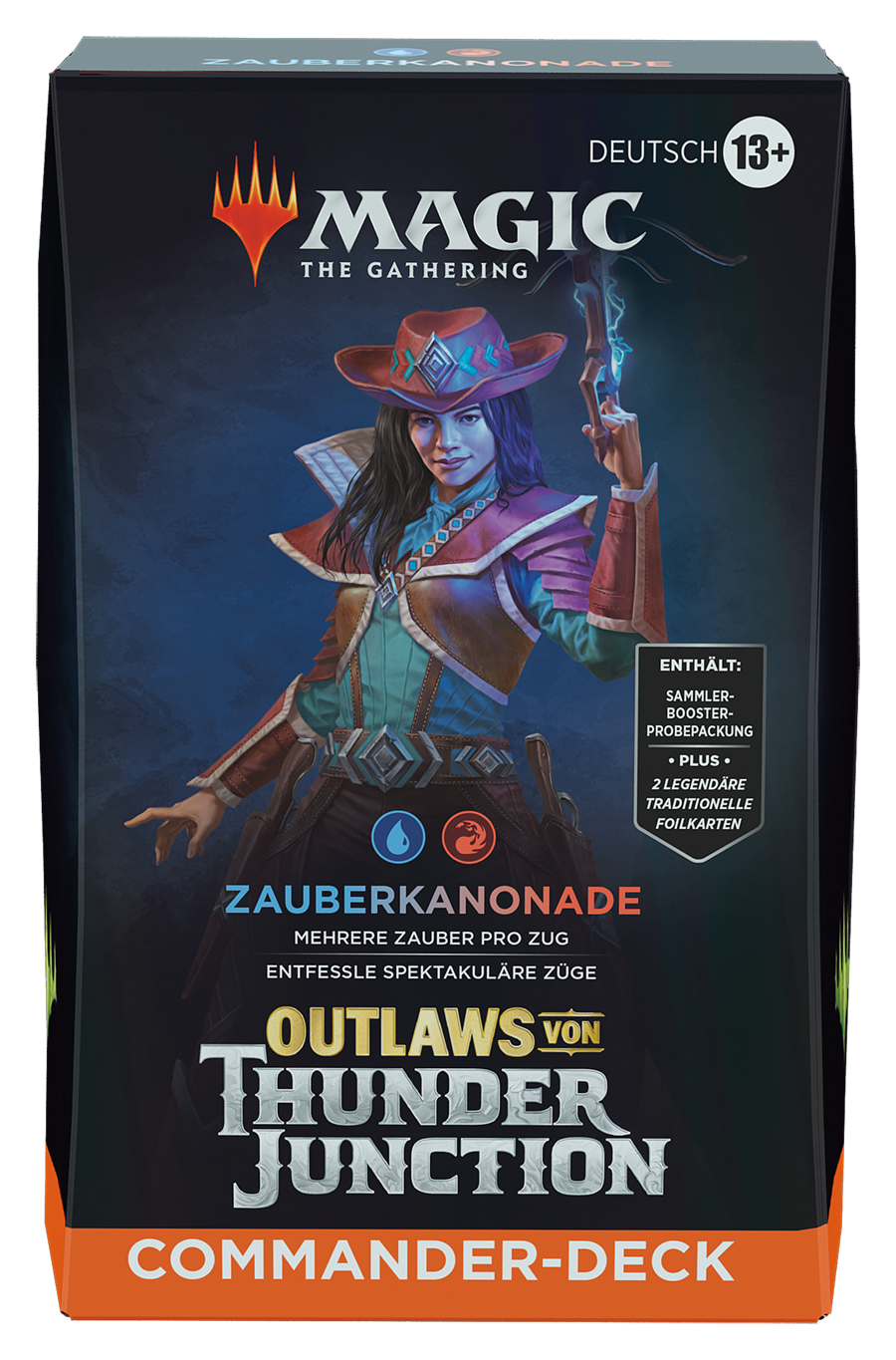 Magic: The Gathering - Outlaws Von Thunder Junction Commander Deck Zauberkanonade