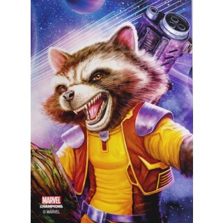 Marvel Champions Art Sleeves – Rocket (50+1)