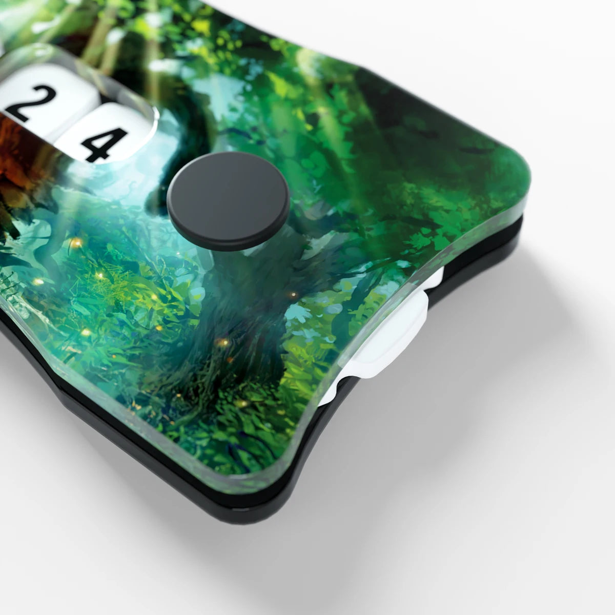Life Counter Double Dial – Forest Edition (Acryl, 0–99), grüner Lebenspunktezähler für TCGs, LCGs und Brettspiele