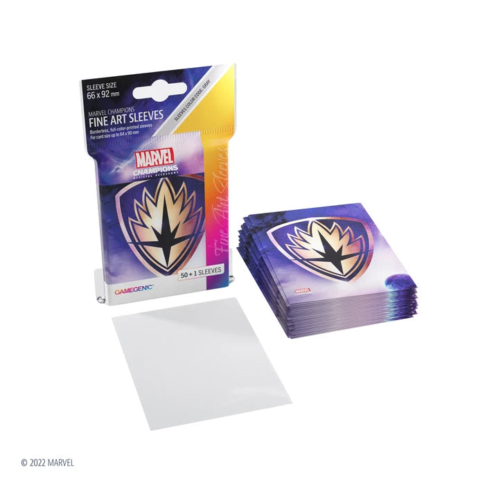 Marvel Champions FINE ART Sleeves – Guardians of the Galaxy Logo (50+1)