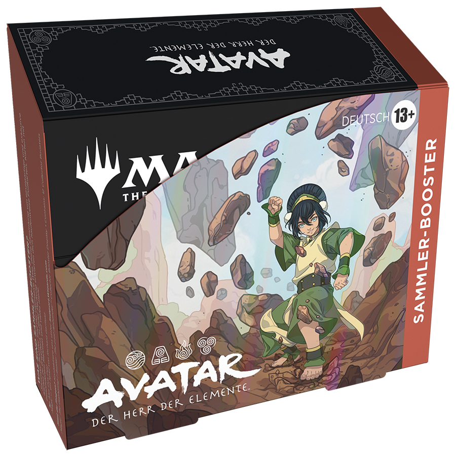 Magic: The Gathering Sammler-Booster Display – Avatar: Der Herr der Elemente (Deutsch) mit 12 Premium-Boostern voller Foils & Spezialkarten