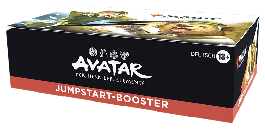 Magic: The Gathering Jumpstart Display – Avatar: Der Herr der Elemente (Deutsch) mit 24 Boostern à 20 Karten
